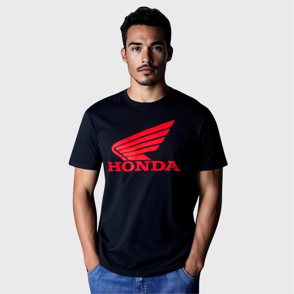 Camiseta logo Honda rojo clásico